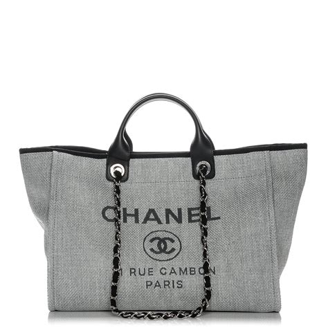 chanel deauville tote bag price|chanel deauville tote large size.